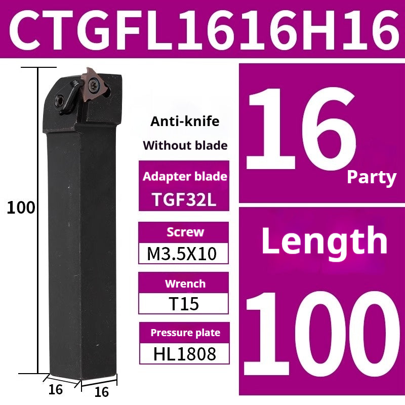 1011-CNC Cylindrical Grooving Toolholder CTGFR CTGFL1212H/1616H/2020K/2525M16 Shandong Denso Pricision Tools Co.,Ltd.